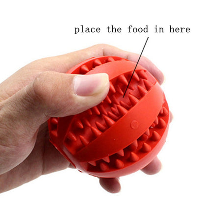 Pet Food Feeder Balls Dog Cat Puppy Teeth Chew Toys Ball